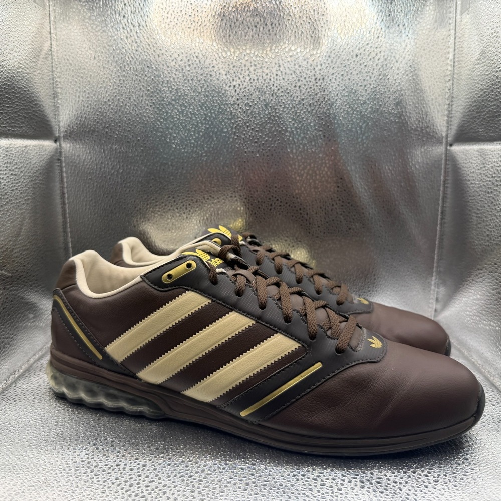 Size 11.5 Adidas‎ Mega Softcell LP Espresso Brown Mens Low Top Sneakers G42548
